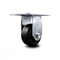 Service Caster 4 Inch Heavy Duty Top Plate Rubber on Steel Rigid Caster with Roller Bearing SCC SCC-35R420-RSR - alternate 1